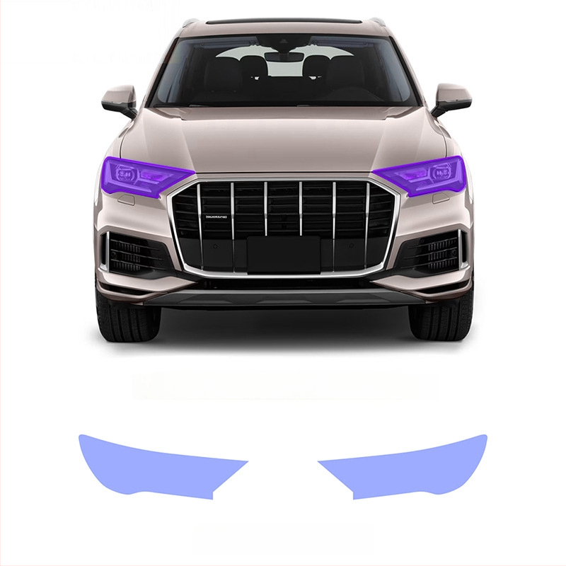 TPU zaštitna folija za Audi Q7 Sport Edition s promjenom boje pod svjetlom, bijelu na ljubičastu i bijelu na crnu