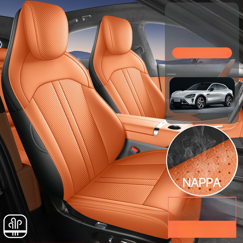 Komplet kožna navlaka za automobilna sjedala za Xiaomi Yu7, univerzalna za sve sezone
