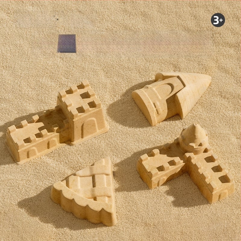 Set za igru na snijegu s lopaticom, kantom i alatom za snježne borbe – Plastične igračke za plažu/pijesak, u mrežastoj vrećici, za uzrast 4–6 godina