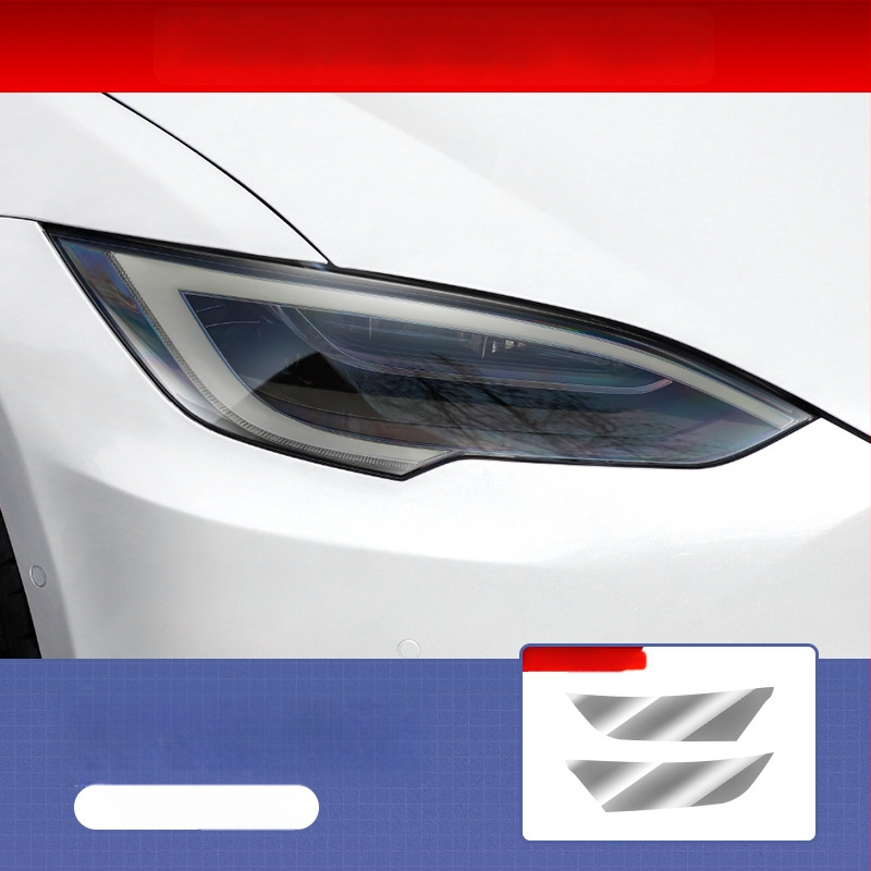Tesla TPU film za prednja i stražnja svjetla s kontrolom osvjetljenja, tamnjenje i promjena boje, kompatibilan s Model 3, X, S, Y