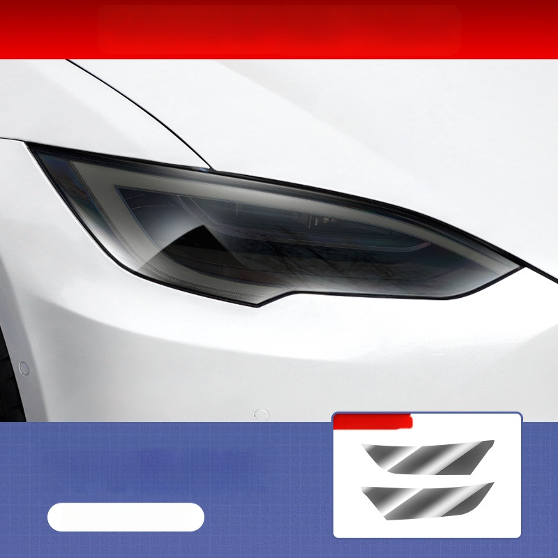 Tesla TPU film za prednja i stražnja svjetla s kontrolom osvjetljenja, tamnjenje i promjena boje, kompatibilan s Model 3, X, S, Y