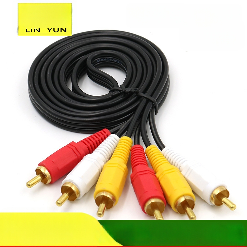Lotus Line 3-to-3 video i audio kabel za set-top box i stari TV, bakreno jezgro, zlatnim premazom
