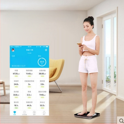 Bluetooth vaga za masnoću tijela – mjerenje težine, masnog tkiva, kalorija i vlage
