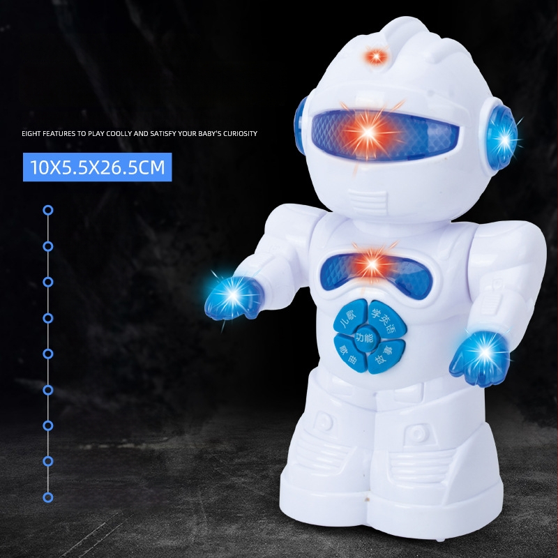 Dječja edukativna igračka: višefunkcionalni robot za rano obrazovanje s daljinskim upravljačem, svjetlom i glazbom, interakcija roditelj-dijete
