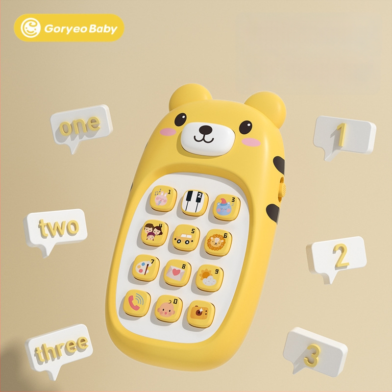 Crtić-telefon za bebe, dvojezično učenje, žvačkanje, višenamjenski glazbeni telefon, edukativna igračka