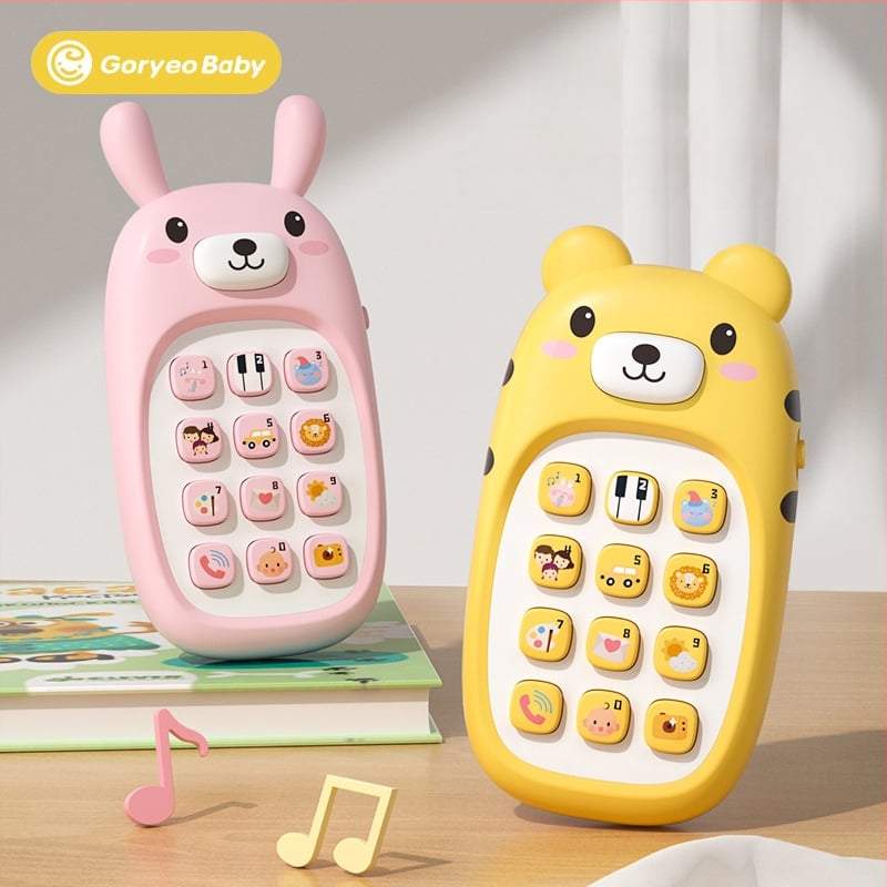 Crtić-telefon za bebe, dvojezično učenje, žvačkanje, višenamjenski glazbeni telefon, edukativna igračka