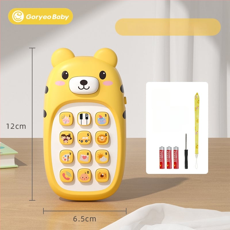 Crtić-telefon za bebe, dvojezično učenje, žvačkanje, višenamjenski glazbeni telefon, edukativna igračka