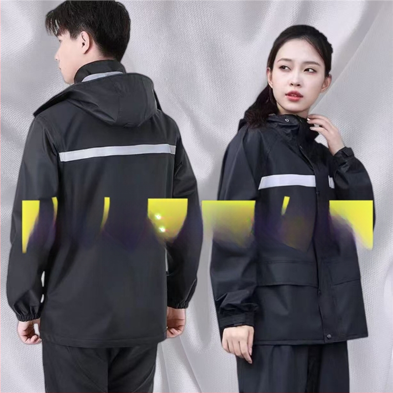 Set debelog kišnog kaputa i hlača za dostavljače, dug kišni kaput za odrasle, unisex