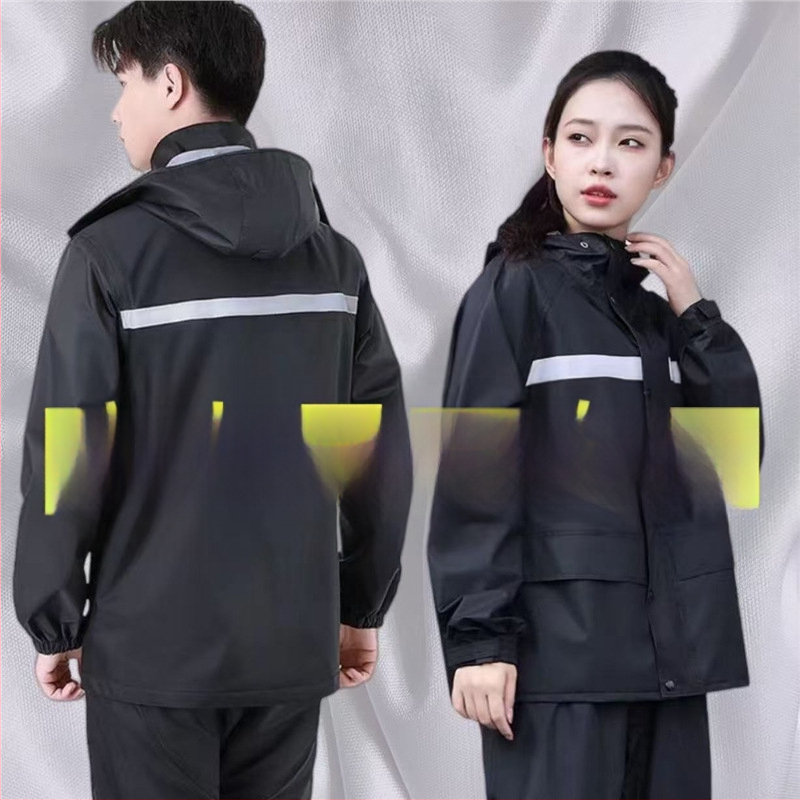 Set debelog kišnog kaputa i hlača za dostavljače, dug kišni kaput za odrasle, unisex
