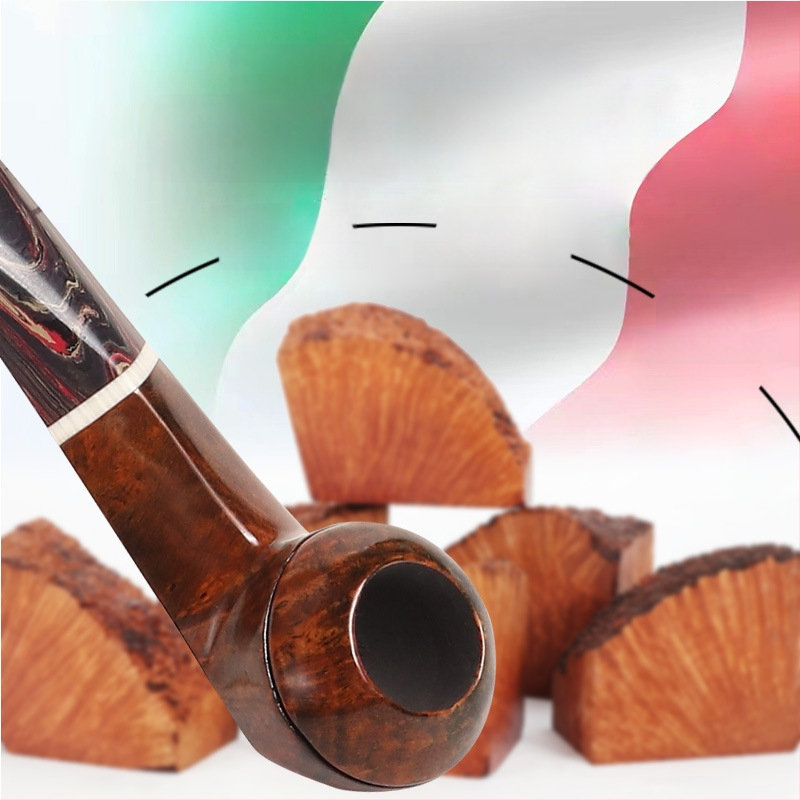 Forten Heatherwood pipa 3 mm szűrővel, kézzel készített, Cumberland gumírozott szájrésszel