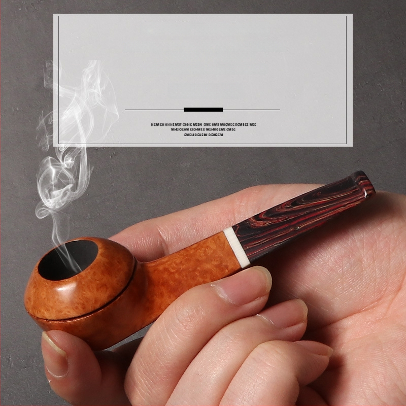 Forten Heatherwood pipa 3 mm szűrővel, kézzel készített, Cumberland gumírozott szájrésszel