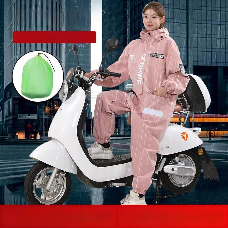 Odrasli potpuno vodootporni kišni pončo za vožnju električnim biciklom i motociklom, prozračan.