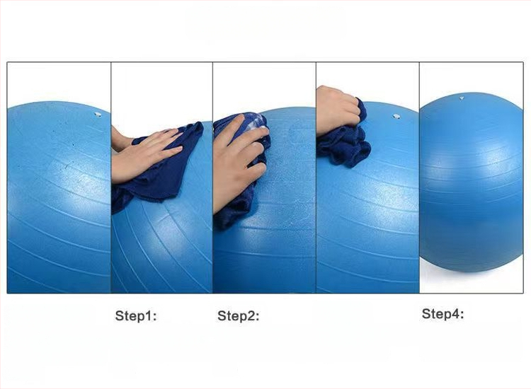 Joga lopta otporna na probijanje, debela konstrukcija, PVC, promjer 45–85 cm, prugasti uzorak, za fitness i pilates
