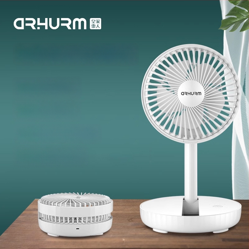 Hordozható USB-asztali ventilátor beépített akkumulátorral, 5 lapát, 3 fokozat