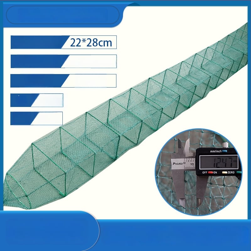 Crab cage and eel cage set with 2.5 cm mesh, 9-strand steel wire fishing cages for crabs, shrimp, lobsters and fish protection