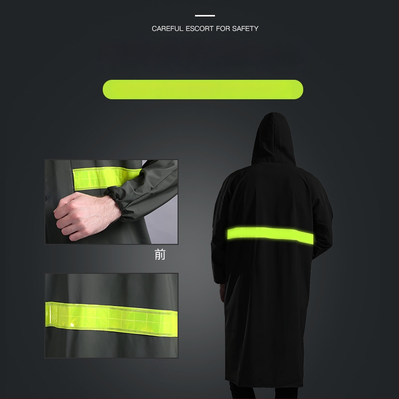 Dugi PVC kišni kaput za potpunu zaštitu od kiše, unisex, za outdoor planinarenje