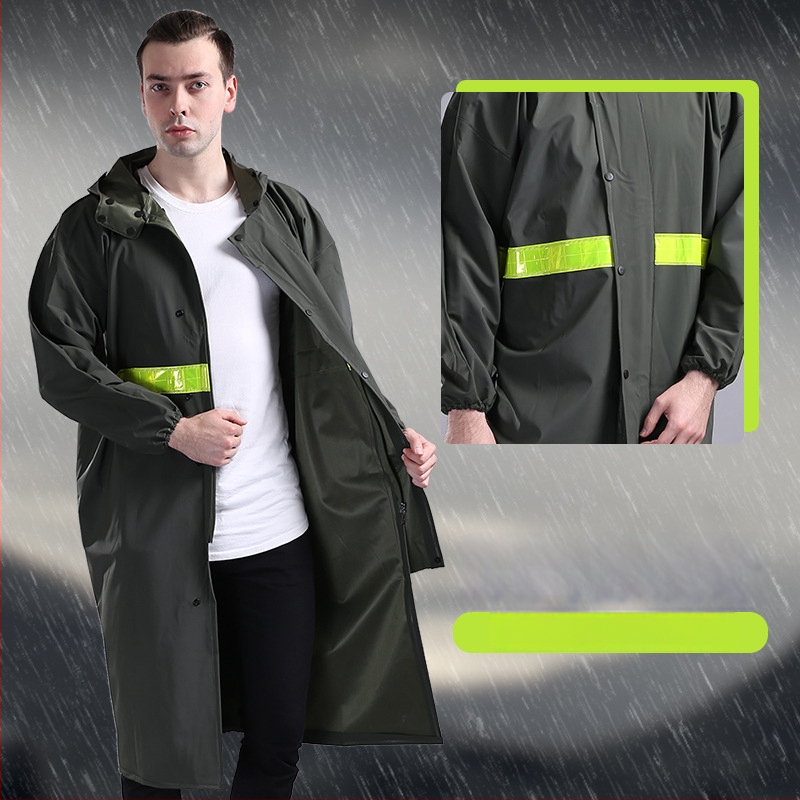 Dugi PVC kišni kaput za potpunu zaštitu od kiše, unisex, za outdoor planinarenje