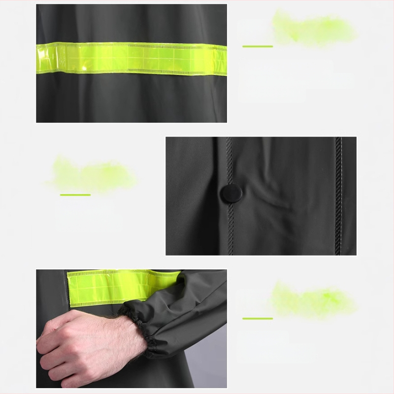 Dugi PVC kišni kaput za potpunu zaštitu od kiše, unisex, za outdoor planinarenje