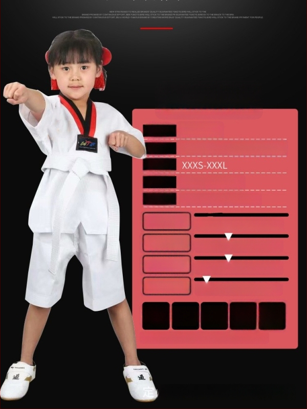 Proljetno-ljetna Taekwondo uniforma za djecu i odrasle, pamuk-poliester smjesa, dugi i kratki rukavi, za natjecanja i trening