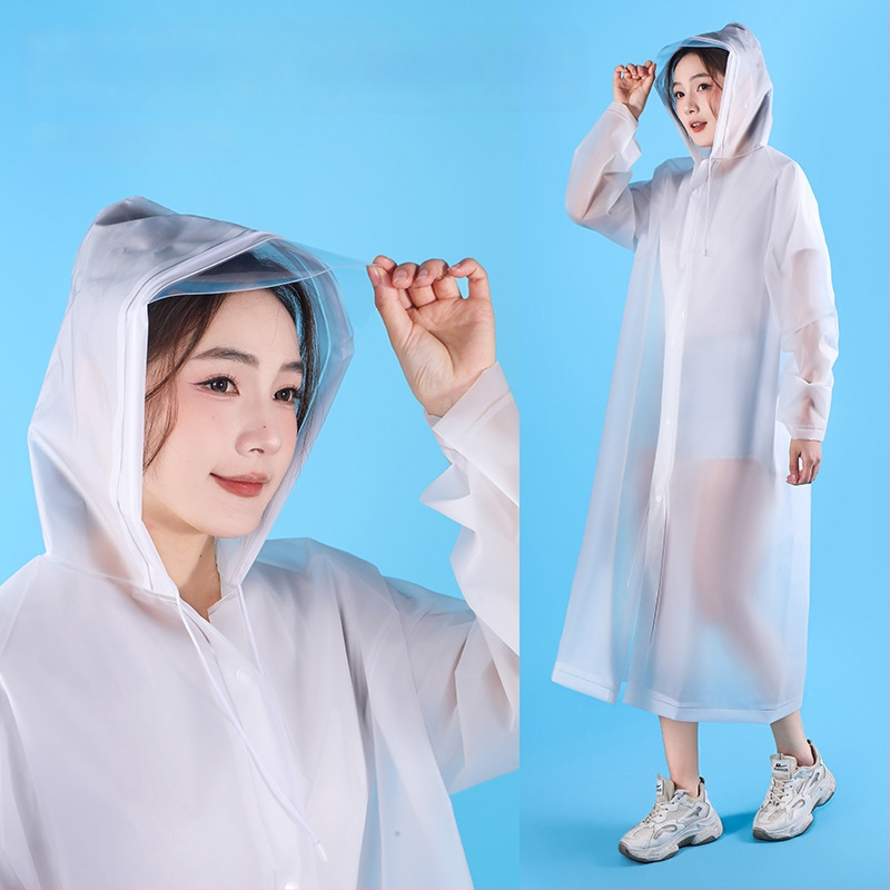 Unisex EVA kišni kaput za planinarenje i alpinizam, EVA tkanina 0,2 mm, debeli dizajn, windbreaker stil