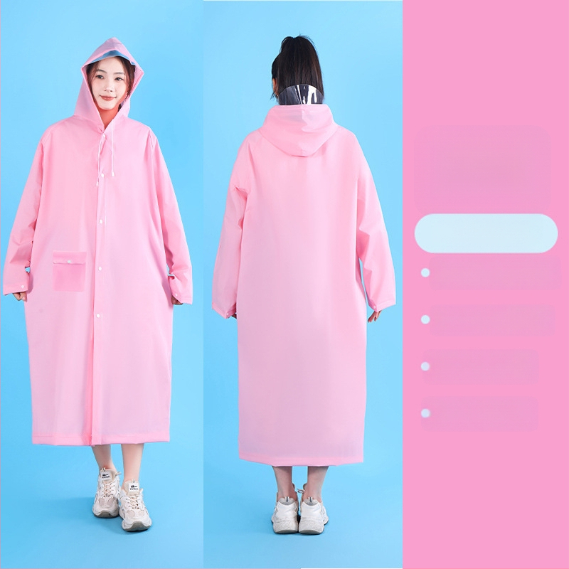 Unisex EVA kišni kaput za planinarenje i alpinizam, EVA tkanina 0,2 mm, debeli dizajn, windbreaker stil