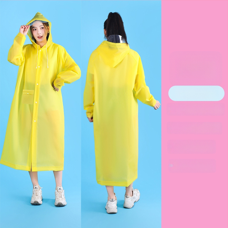 Unisex EVA kišni kaput za planinarenje i alpinizam, EVA tkanina 0,2 mm, debeli dizajn, windbreaker stil