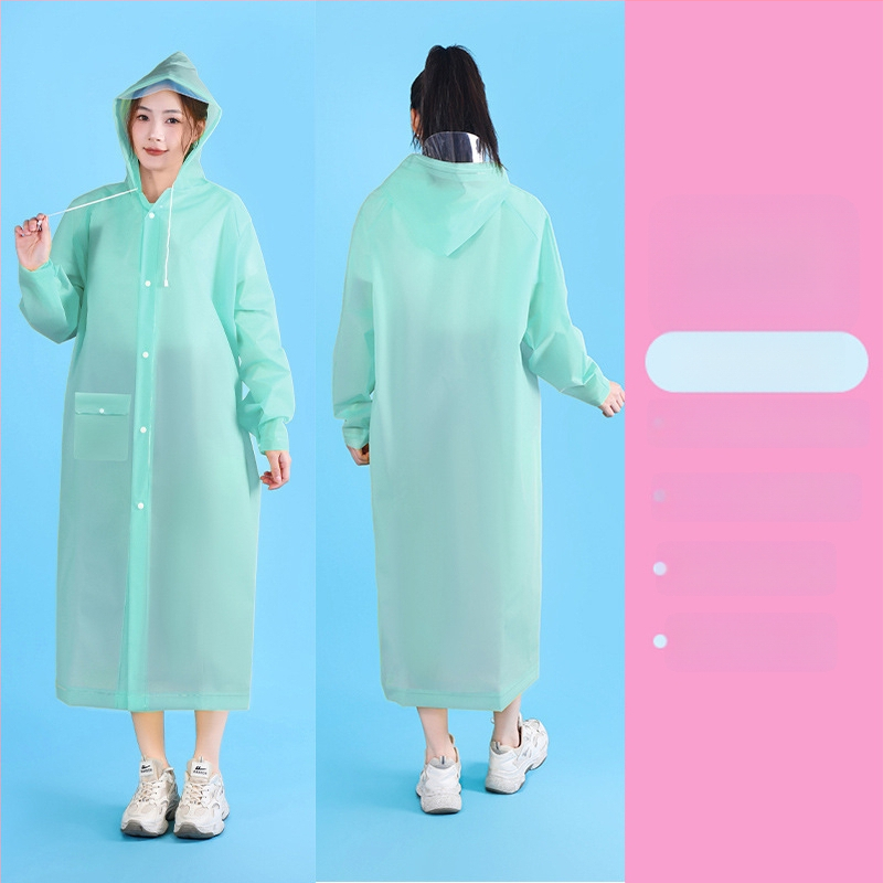 Unisex EVA kišni kaput za planinarenje i alpinizam, EVA tkanina 0,2 mm, debeli dizajn, windbreaker stil