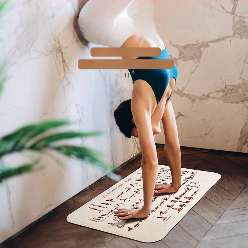 Joga prostirka od diatomita s ATang kartom poza, držanje glave i ramena, podrška za dasku, prostirka za mršavljenje
