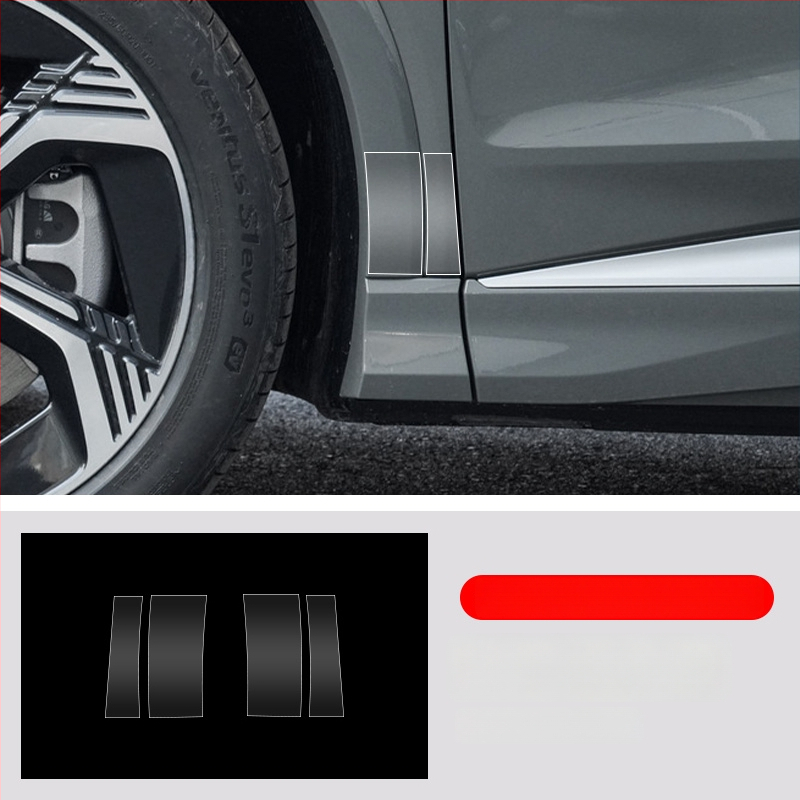 Film protector TPU transparent pentru colțurile ușilor față și spate și pentru pragurile laterale Audi Q4 e-tron
