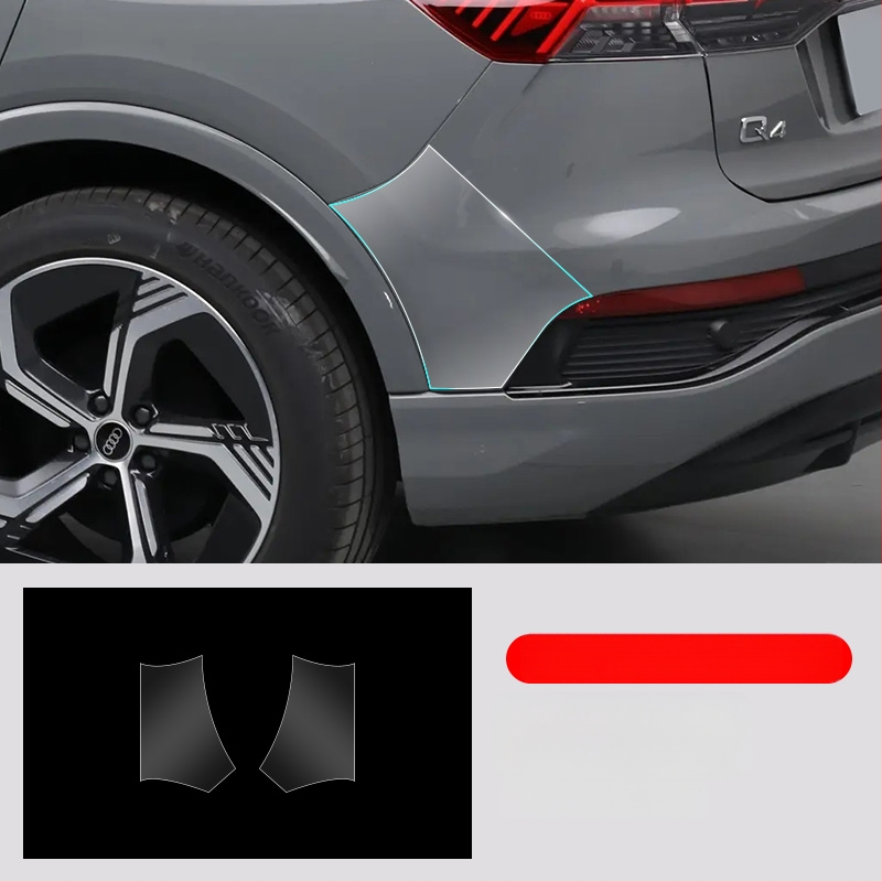 Film protector TPU transparent pentru colțurile ușilor față și spate și pentru pragurile laterale Audi Q4 e-tron