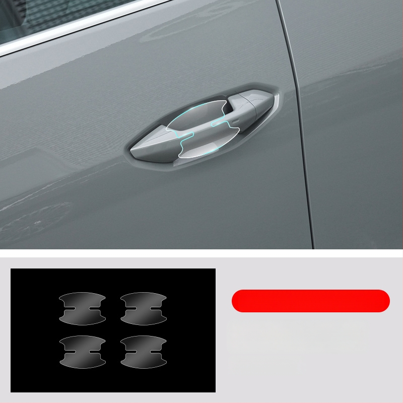 Film protector TPU transparent pentru colțurile ușilor față și spate și pentru pragurile laterale Audi Q4 e-tron