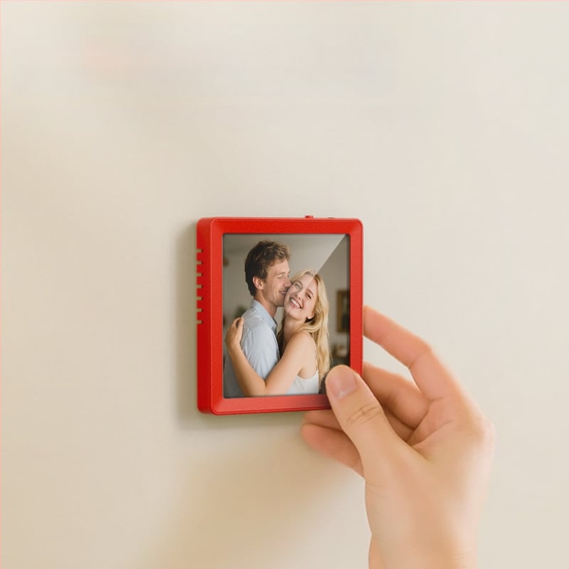 Bluetooth zvučnik s magnetskim foto okvirom, stolni nosač, magnet za hladnjak, utor za TF karticu, izmjenjive fotografije