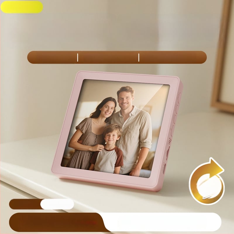 Bluetooth zvučnik s magnetskim foto okvirom, stolni nosač, magnet za hladnjak, utor za TF karticu, izmjenjive fotografije