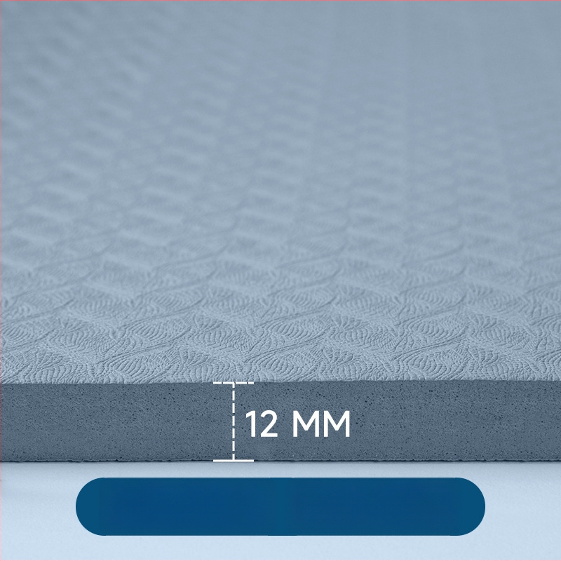 TPE obiteljska dvostruka podloga za jogu, široka i debela za kućnu fitness, apsorpcija udaraca i zvučna izolacija, 10 mm, veličine 200×140/200×120/200×100