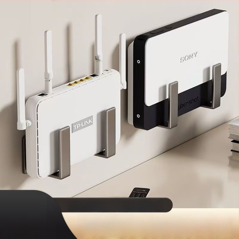 WiFi polica bez bušenja, zidni držač za produžni kabel, nosač za usmjerivač i set-top box