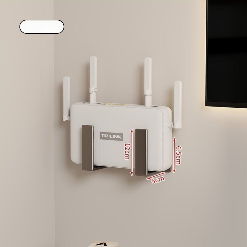 WiFi polica bez bušenja, zidni držač za produžni kabel, nosač za usmjerivač i set-top box