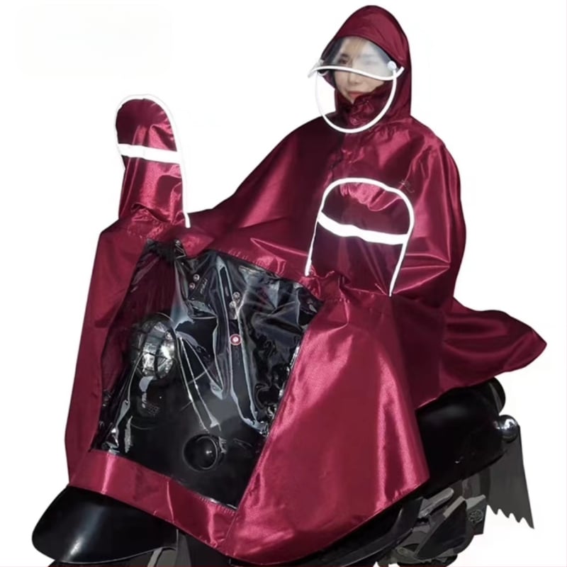 Heaven kišni mantil za električne skutere i motocikle – reflektirajuće trake, pončo s dvostrukim rubom, otisak logotipa, veličina XL