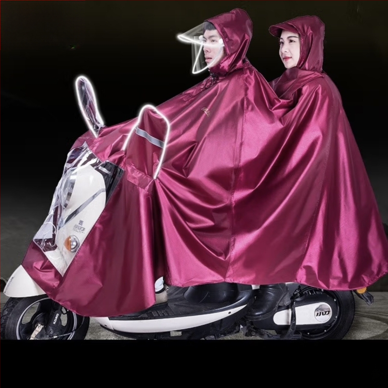 Heaven kišni mantil za električne skutere i motocikle – reflektirajuće trake, pončo s dvostrukim rubom, otisak logotipa, veličina XL