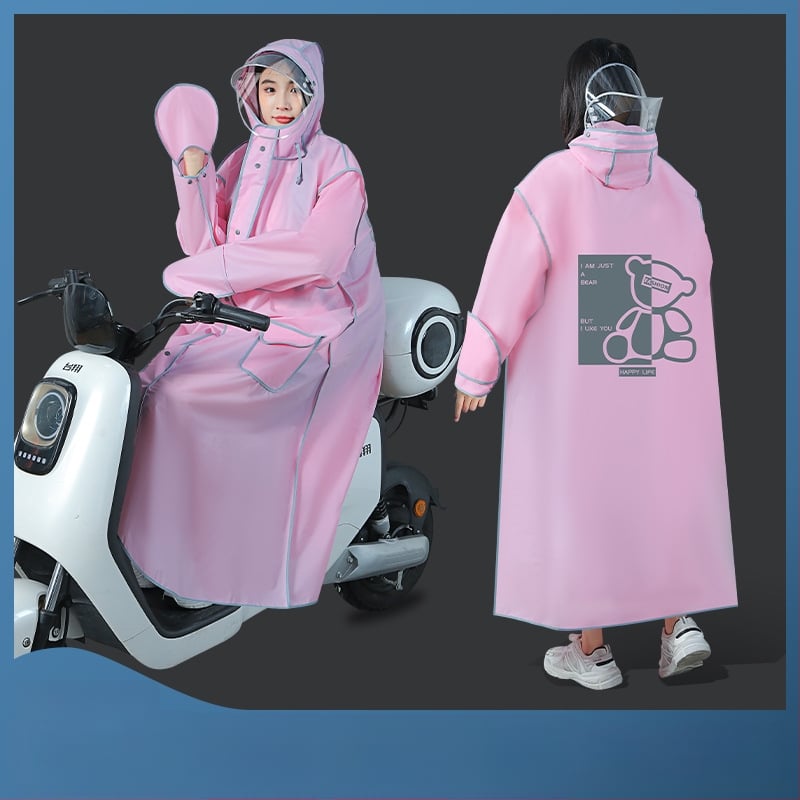Dugo kišno pončo za električne bicikle, unisex, lagano