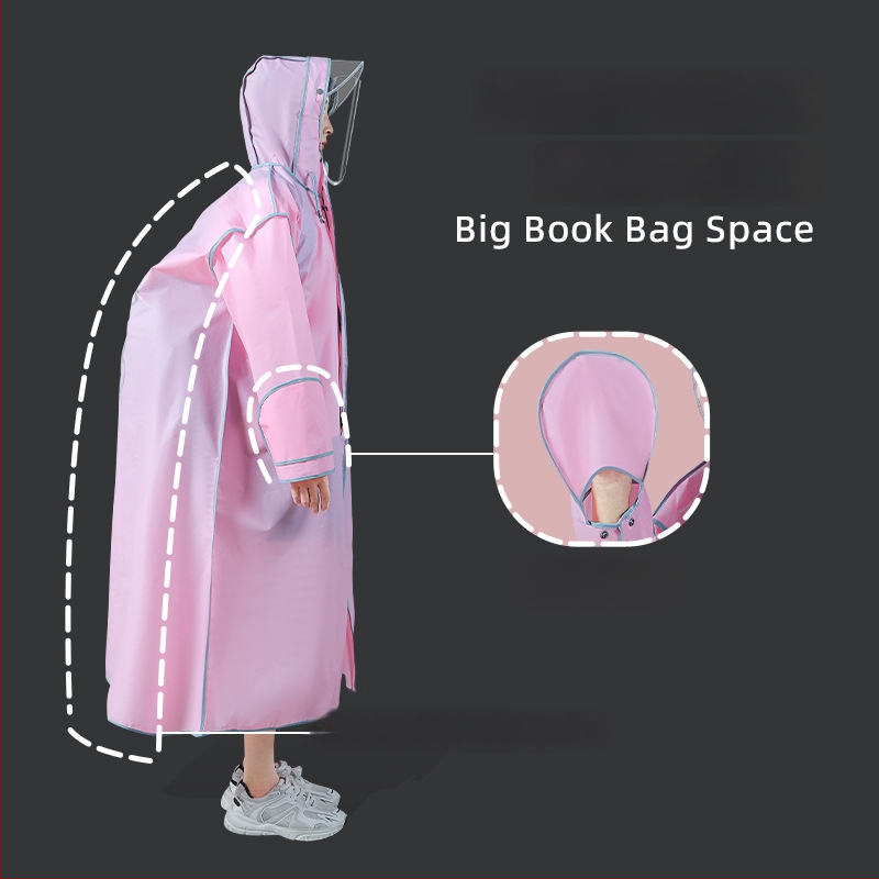 Dugo kišno pončo za električne bicikle, unisex, lagano