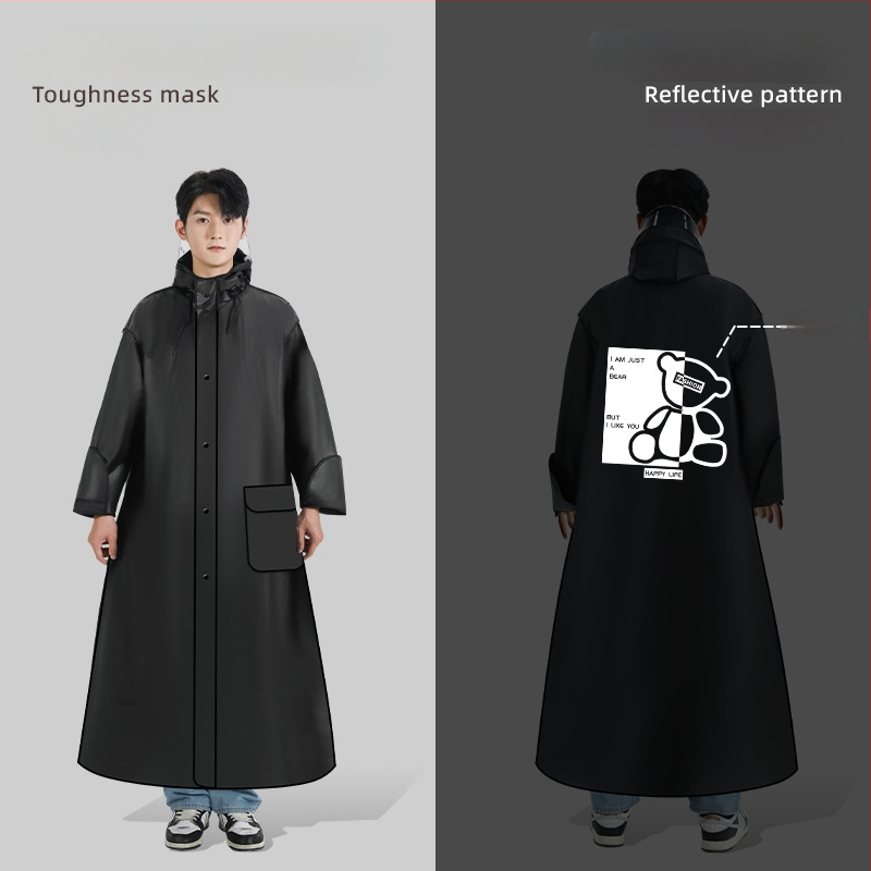Dugo kišno pončo za električne bicikle, unisex, lagano