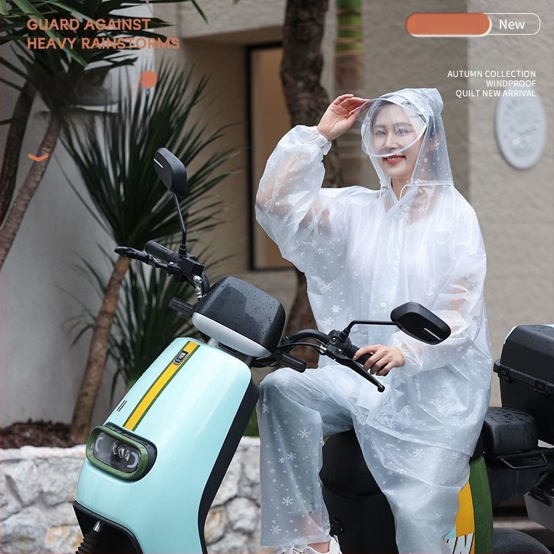 Set kišnih mantila i hlača za zaštitu cijelog tijela od jake kiše, pogodan za vožnju električnim motociklom i branje čaja