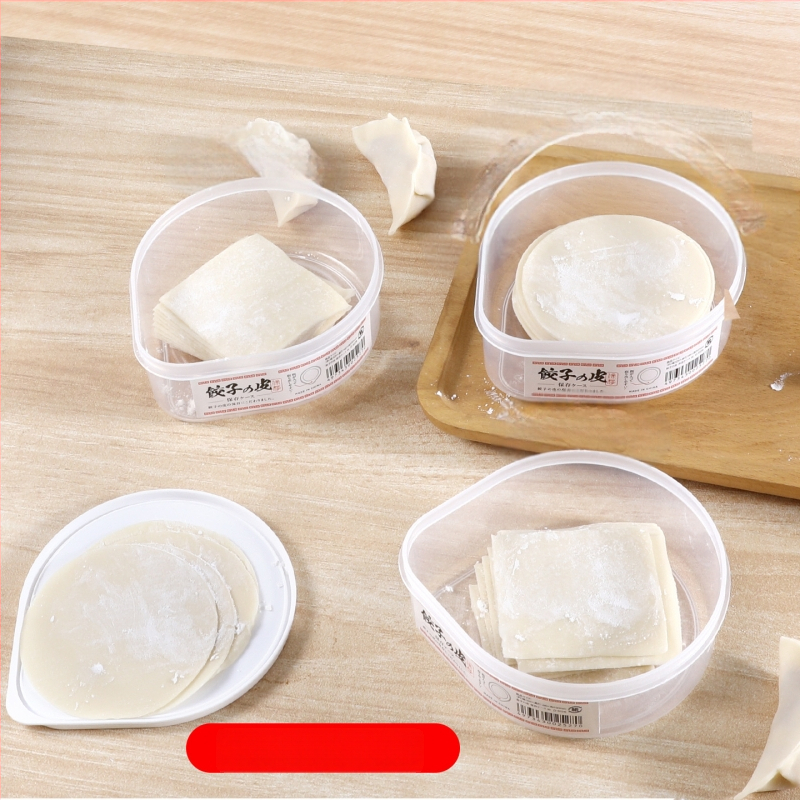 Prozirna kutija za spremanje dumpling wrappers, kućna upotreba, prehrambeni plast, s poklopcem