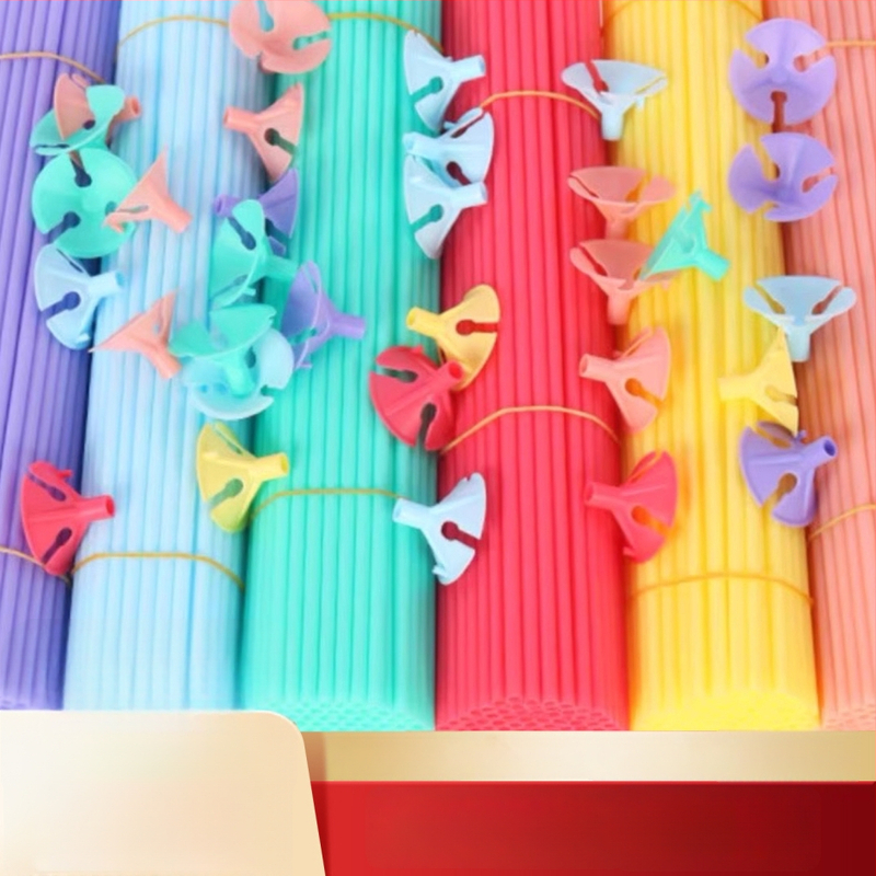 Ojačane štapiće za balone u macaronskoj boji za svadbenu scenografiju, produžene plastične šipke