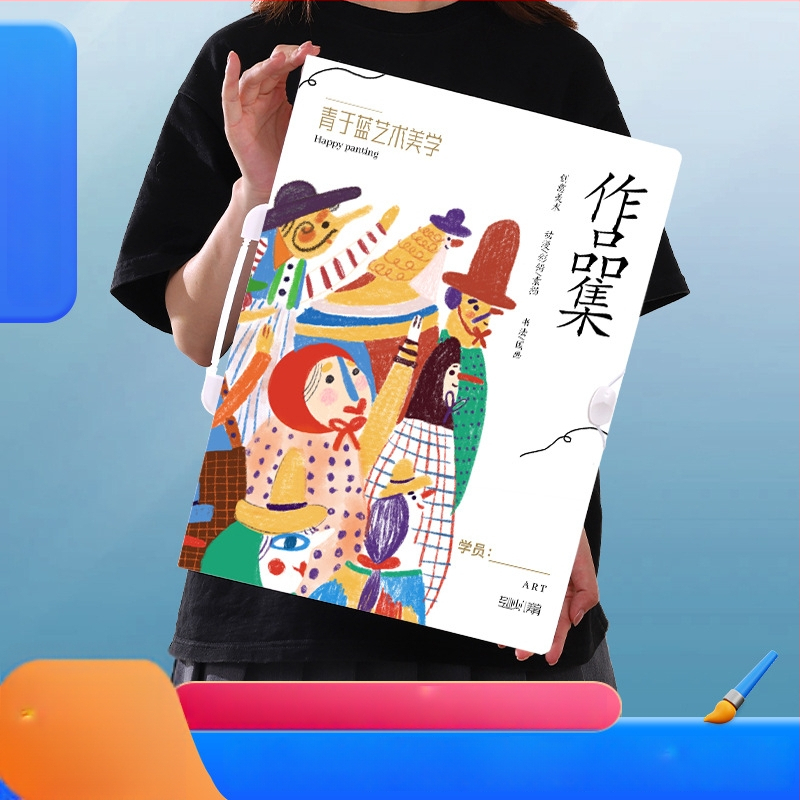 Prijenosni umjetnički album i pohranjivač za crteže i plakate, tvrdi kućište, prilagodljivo logo, dimenzije A4/8K/4K/A3