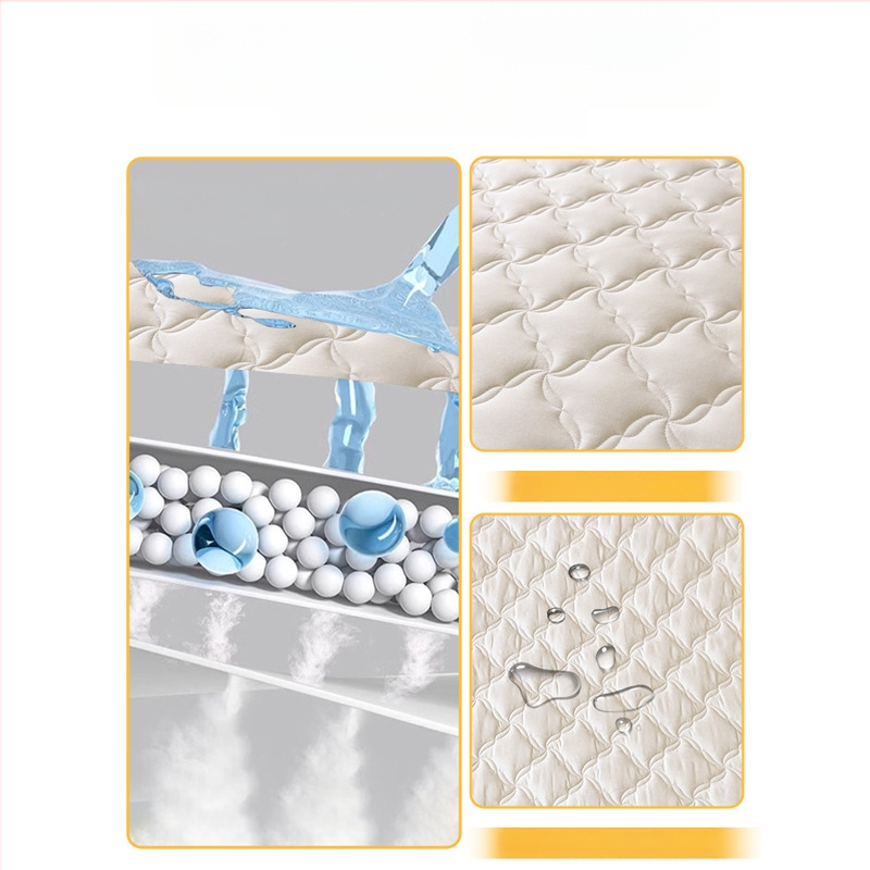 LIFE HOME napínacia plachta s gumou | prešívaná (quilting), digitálna tlač, materiál: prané vlákna, vzor: jednobarevný/ kvety, moderný minimalistický štýl