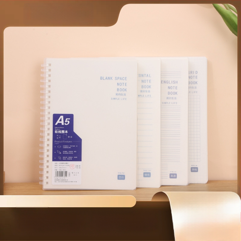 Bilježnica s PP koricom, spiralno uvezi, 70 stranica, Dowling papir 70gsm