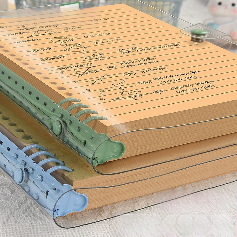 Kihara Prozirni PVC Mekani Omot Bilježnica s Odvojivim Kraft Papirom, Format B5, Ultra Debeli Zapisnik