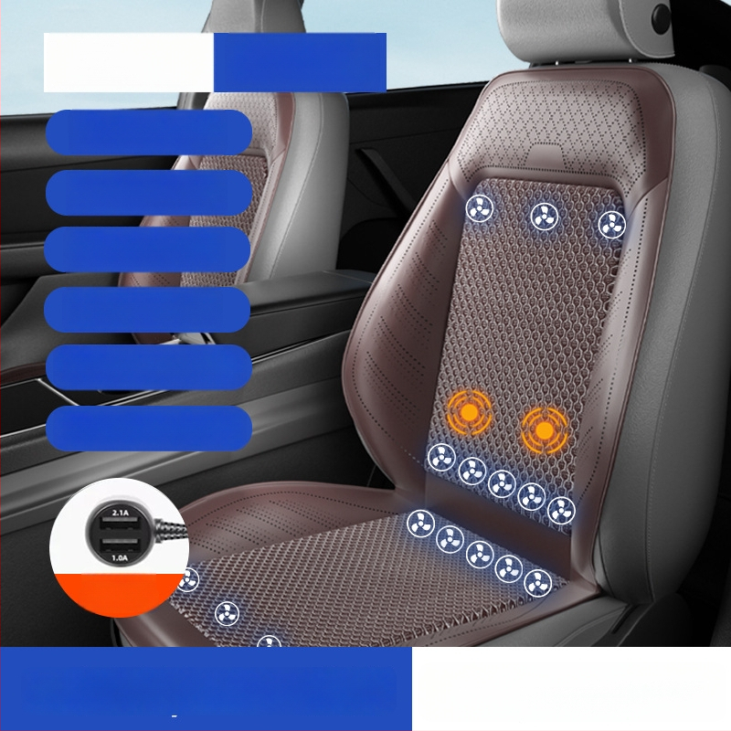 Prozračna navlaka za sjedalo automobila s ventilatorom za hlađenje, prozračna ljetna podloga za sjedenje