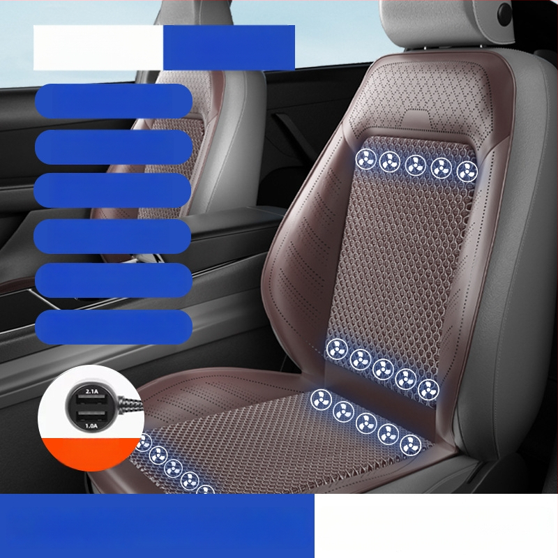 Prozračna navlaka za sjedalo automobila s ventilatorom za hlađenje, prozračna ljetna podloga za sjedenje